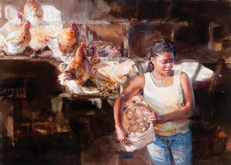 Mary Whyte Figurative watercolor paintings #artpeople